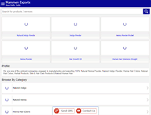 Tablet Screenshot of hennaexporter.net